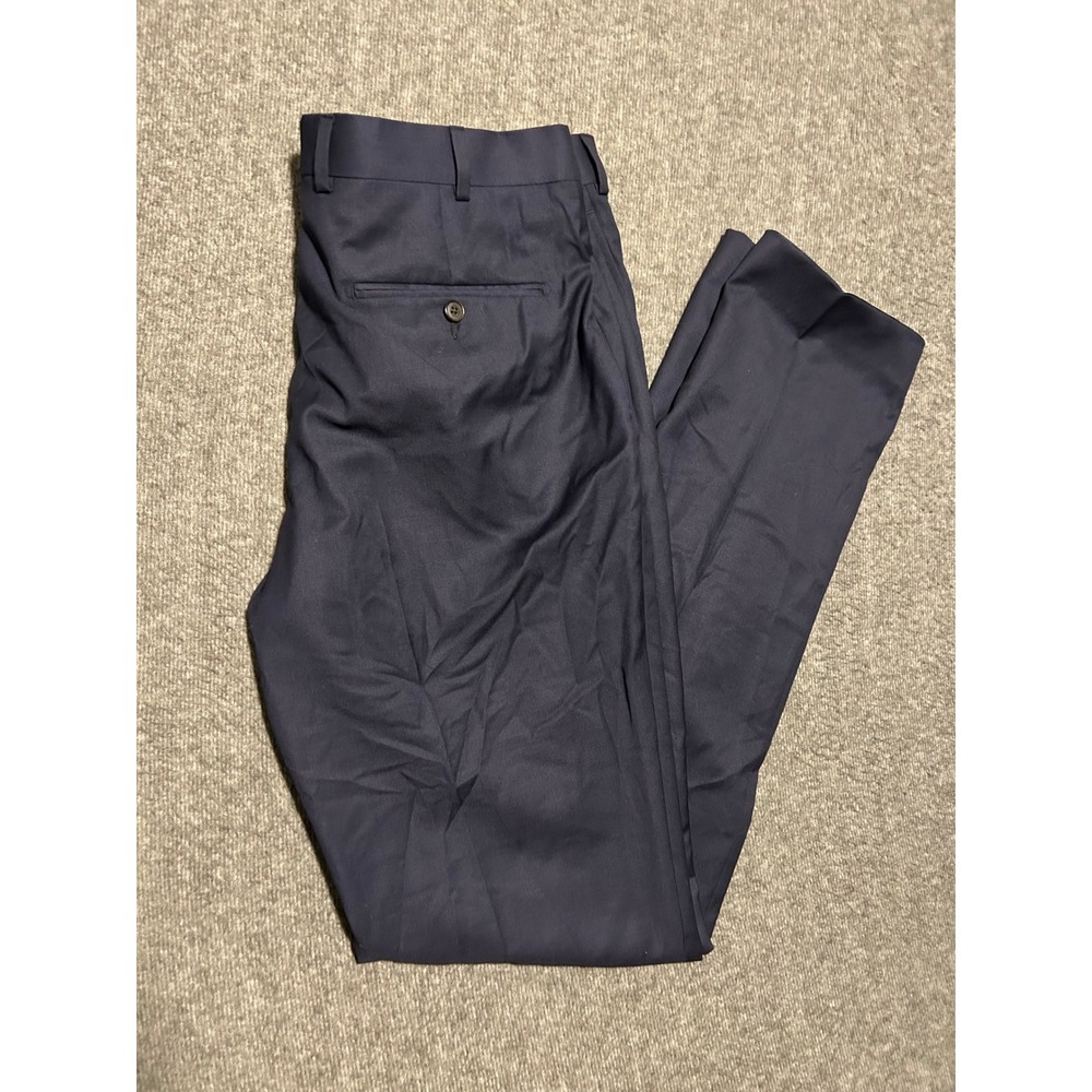 Suitsupply sienna wool dress pants mens navy blue fit 35X35.5 designer